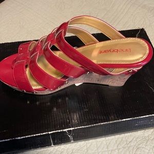 Lane Bryant patent leather wedge